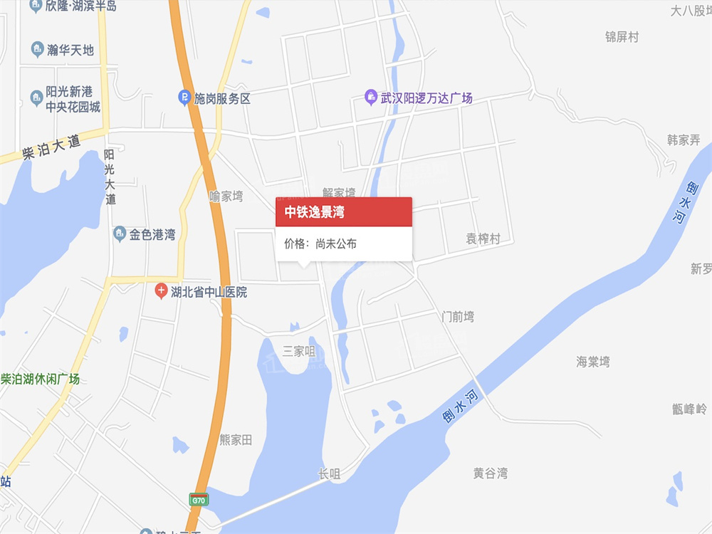 中铁逸景湾中铁逸景湾位置图